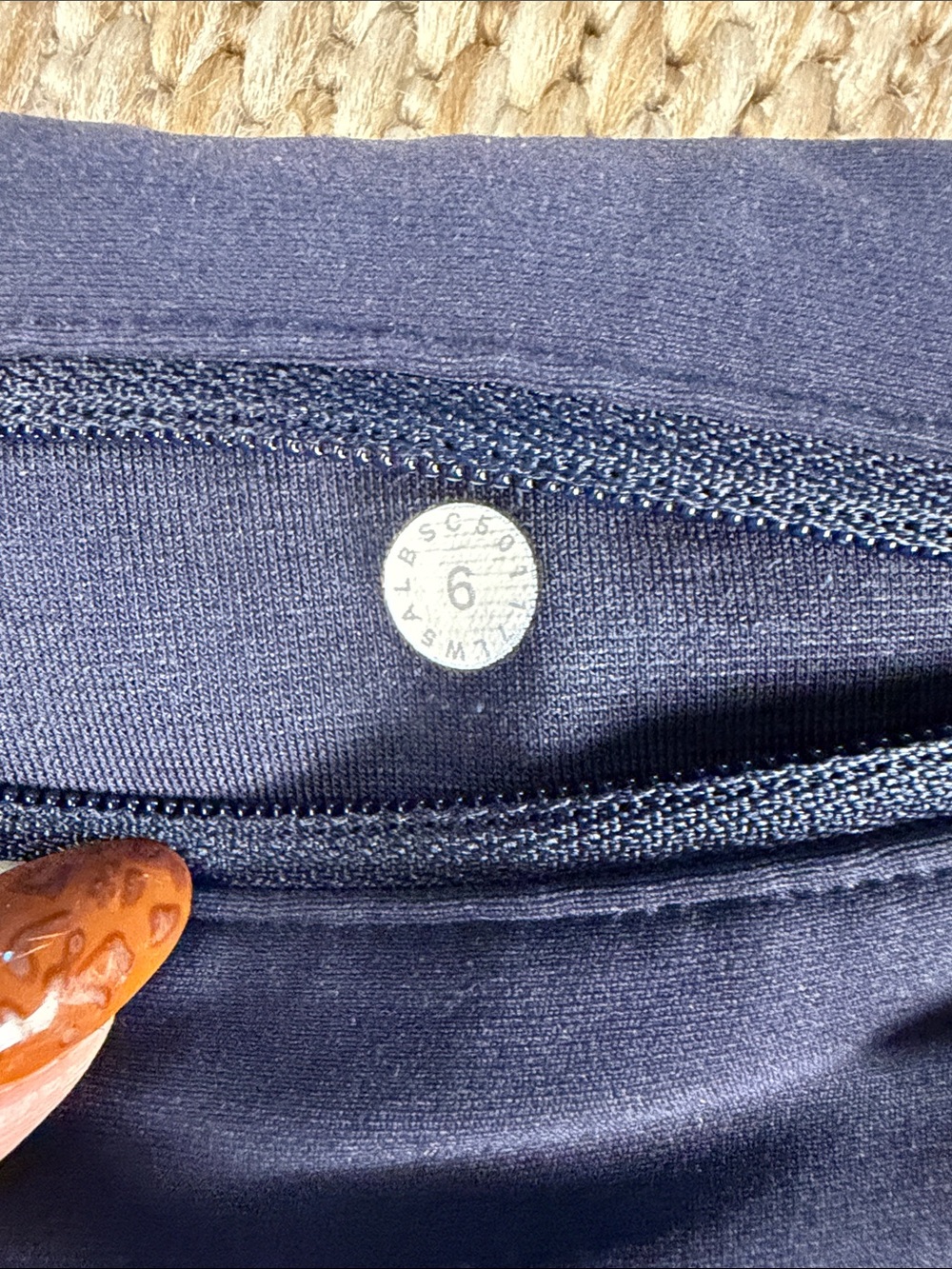 lululemon athletica Navy Leggings with Sparkle Hem - Picture 3 of 3